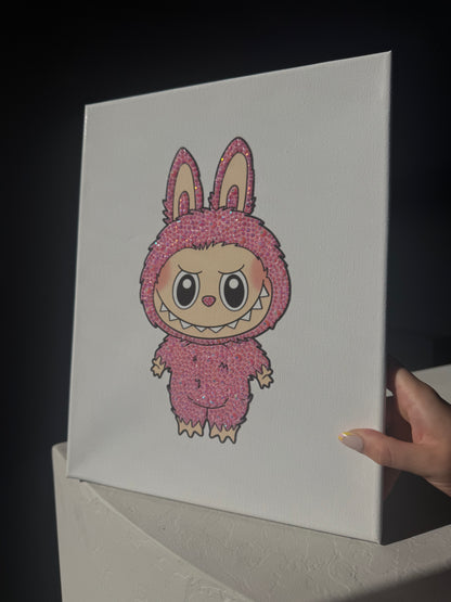 Pink Labubu Bedazzling Kit – 11” x 14”