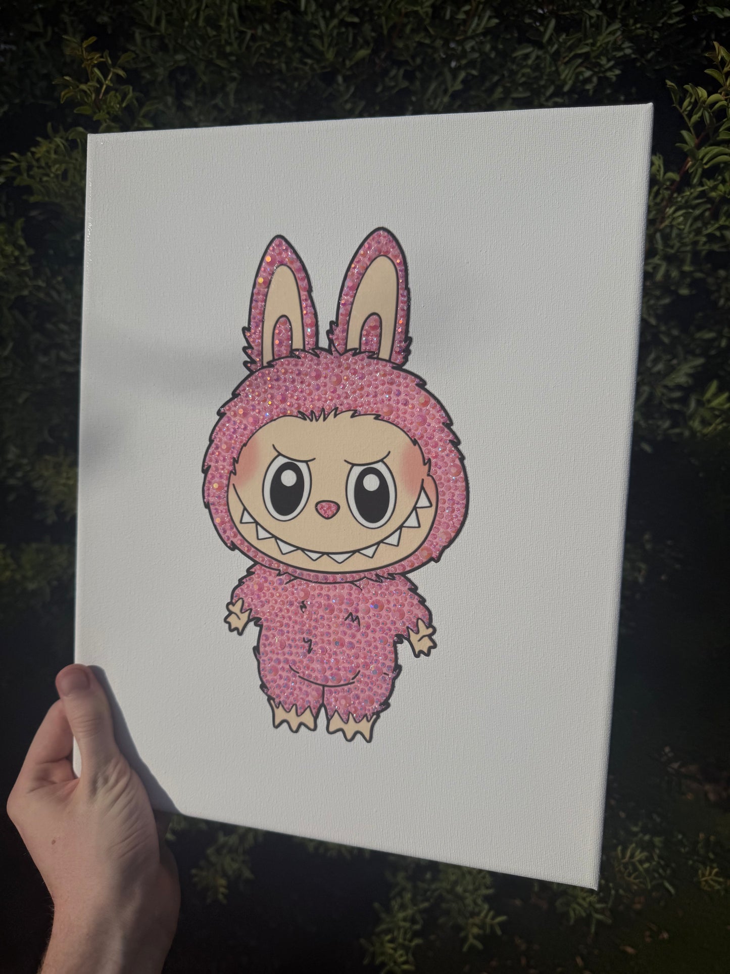 Pink Labubu Bedazzling Kit – 11” x 14”