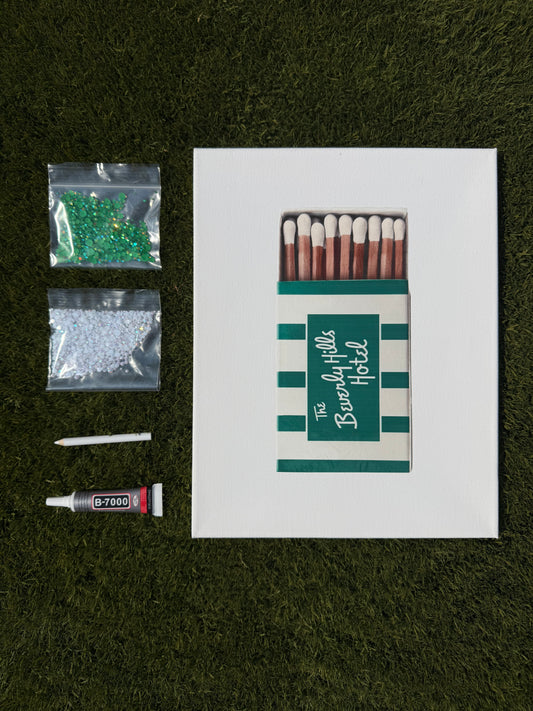 Beverly Hills Hotel Matchbox Bedazzling Kit – 11” x 14”