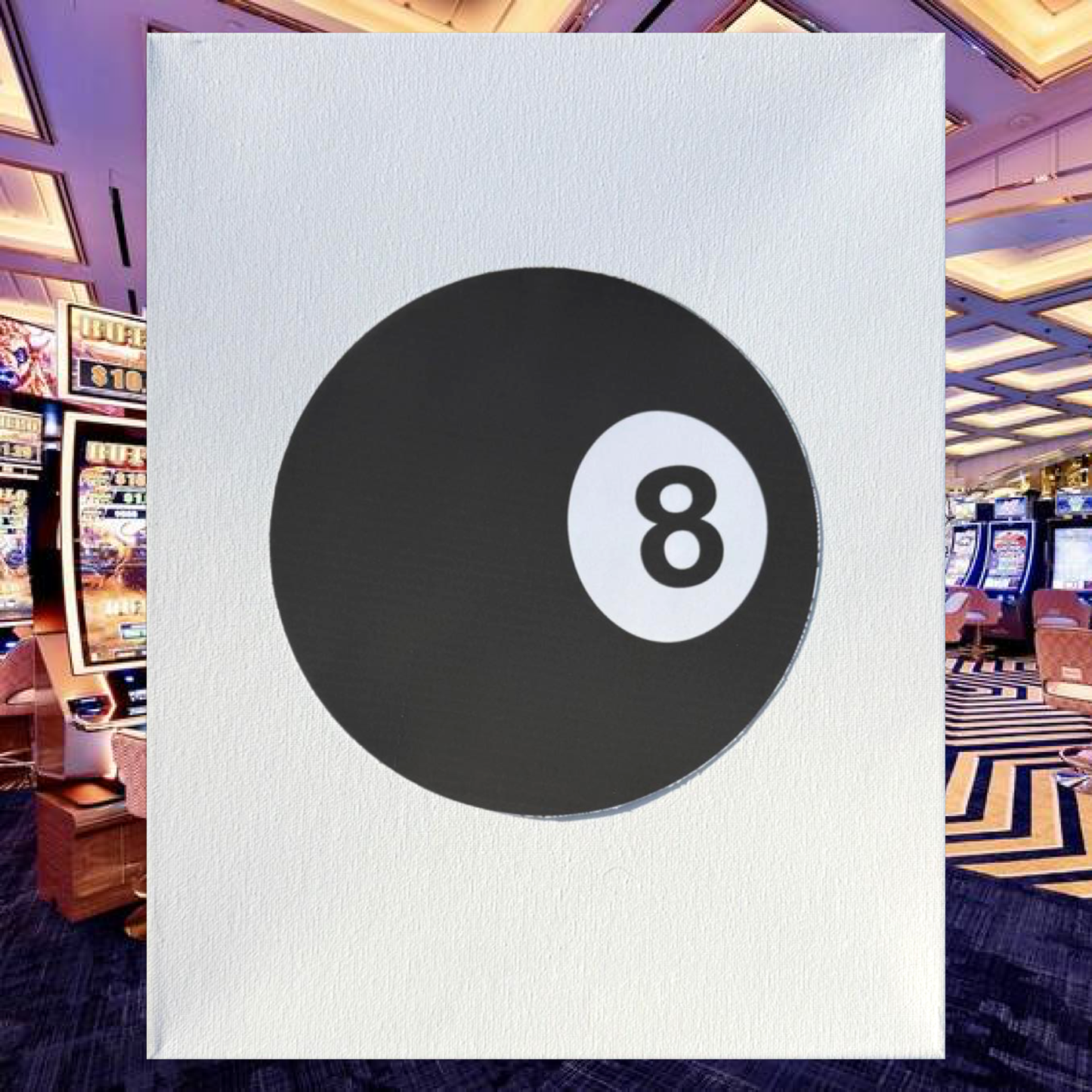 Black 8 Ball Bedazzling Kit – 11” x 14”