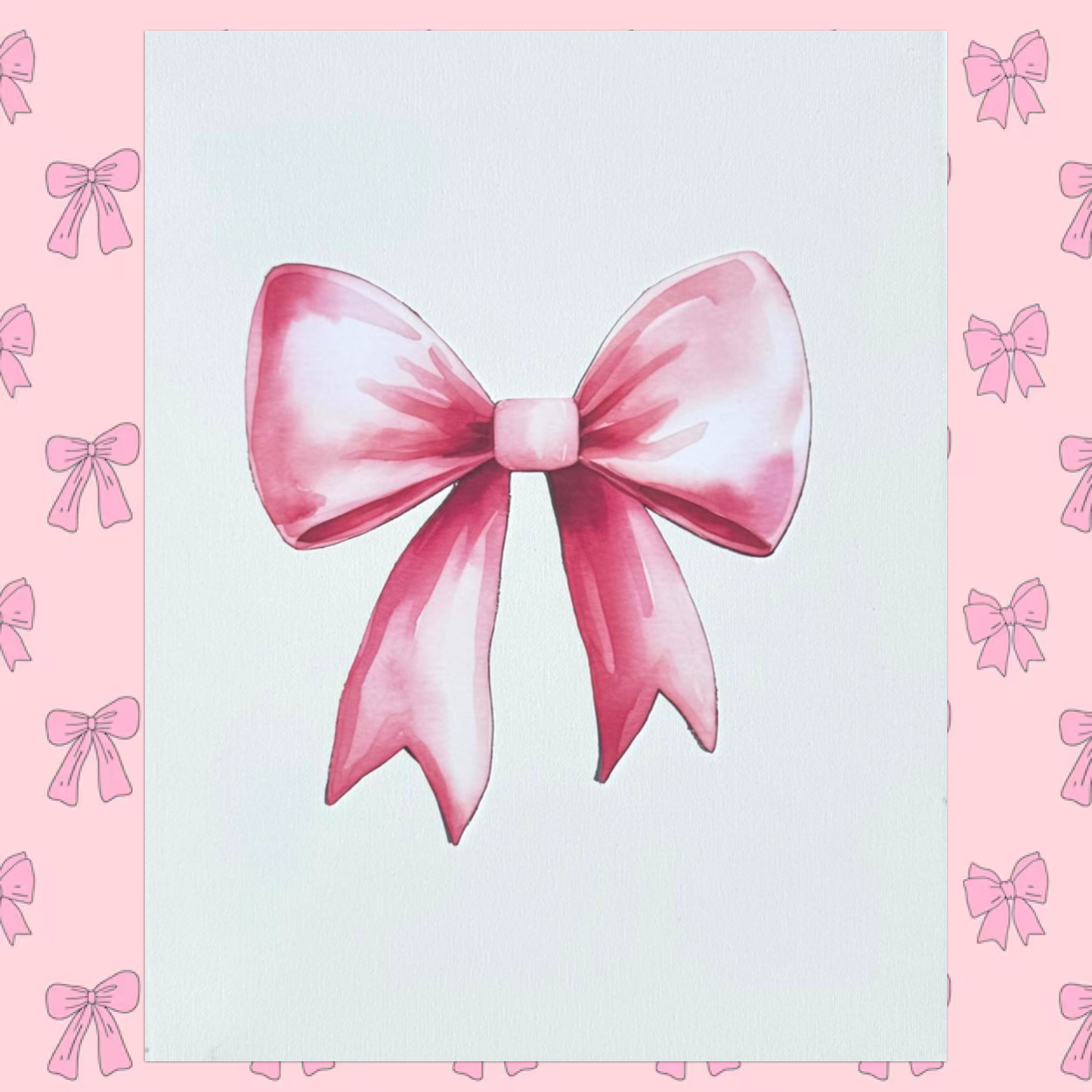 Pink Bow Bedazzling Kit – 11” x 14”