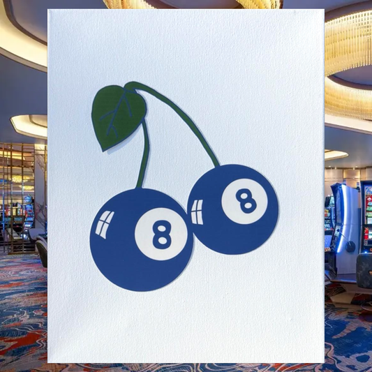 Blue Cherry 8 Ball Bedazzling Kit – 11” x 14”