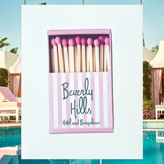 Pink Beverly Hills Hotel Matchbox Bedazzling Kit – 11” x 14”