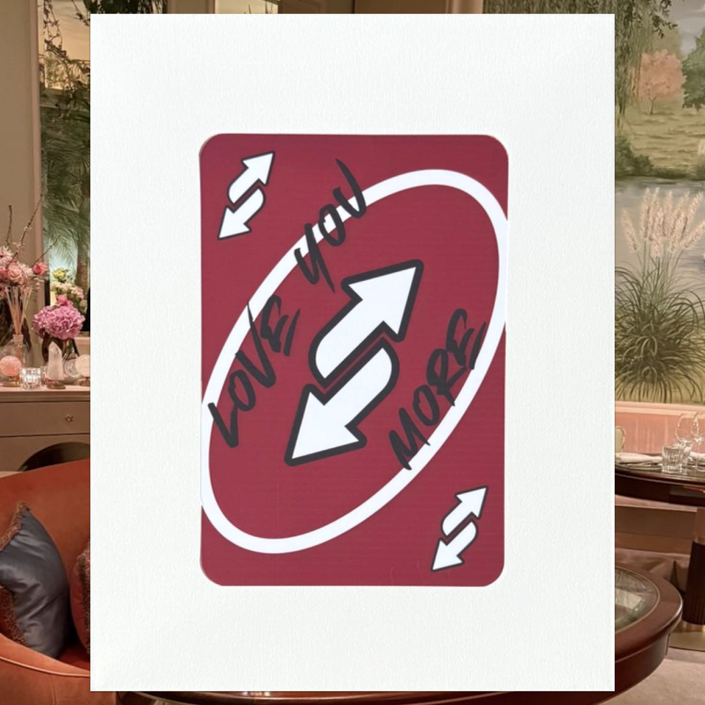 Love You More Uno Bedazzling Kit – 11” x 14”