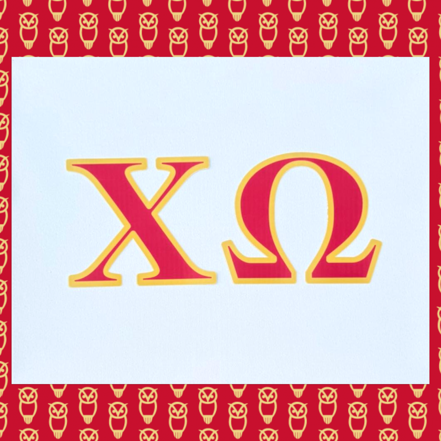 Chi Omega (ΧΩ) Bedazzling Kit – 11” x 14”