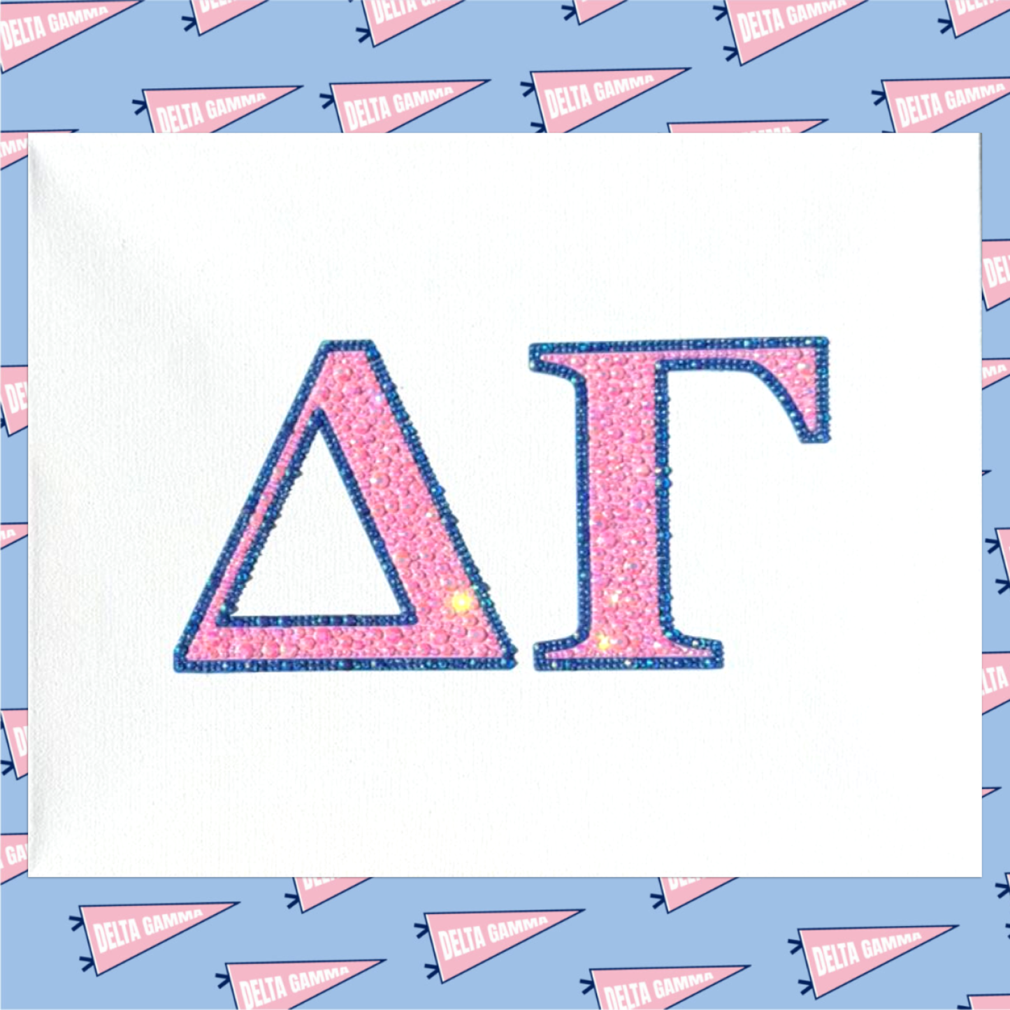 Delta Gamma (ΔΓ) Bedazzling Kit – 11” x 14”