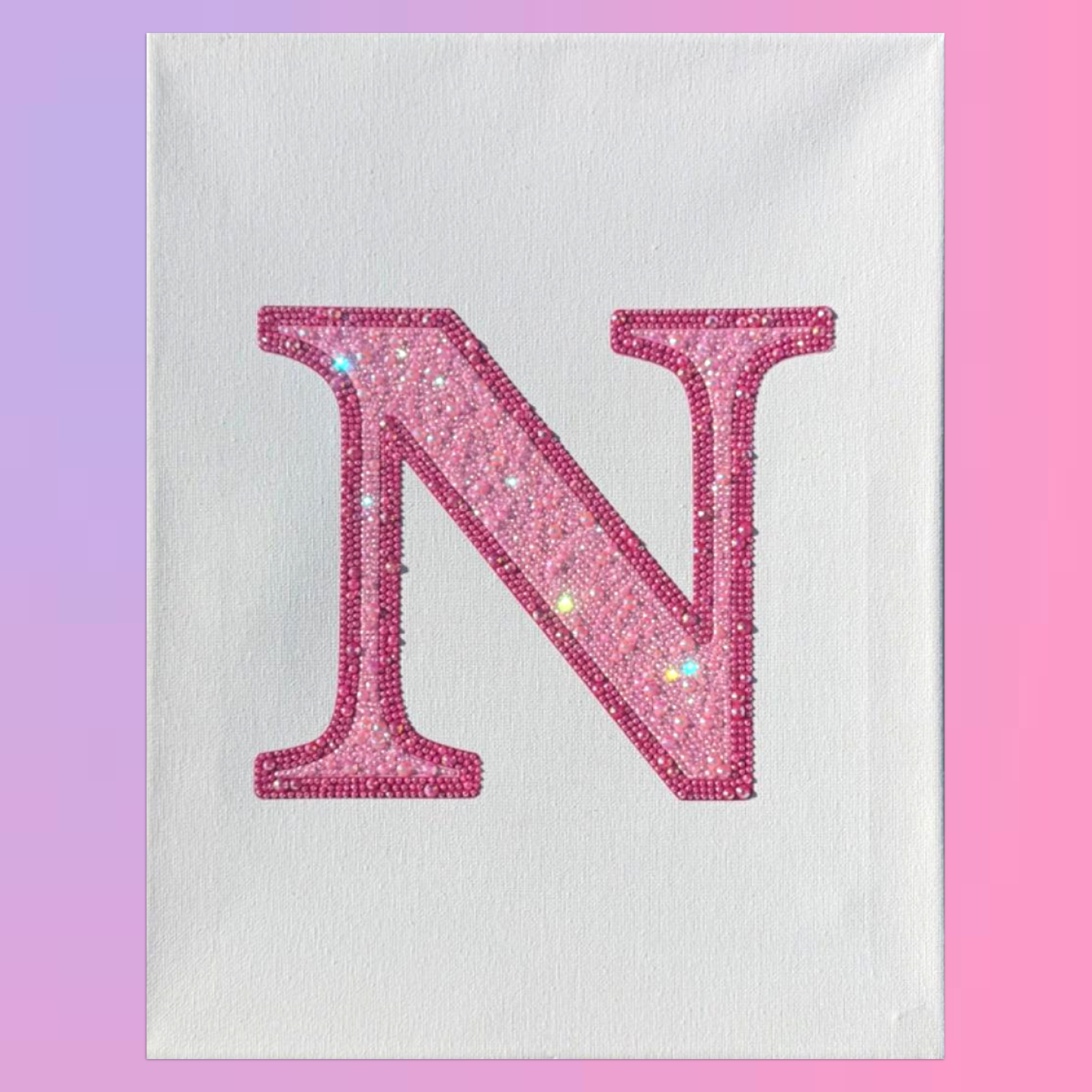 Letter N Bedazzling Kit – 11” x 14”