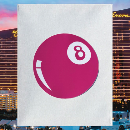 Pink 8 Ball Bedazzling Kit – 11” x 14”