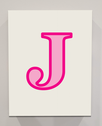 Letter J Bedazzling Kit – 11” x 14”