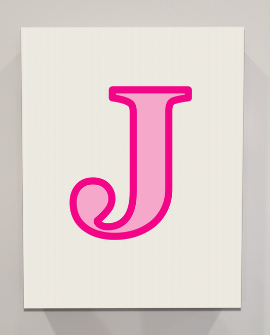Letter J Bedazzling Kit – 11” x 14”