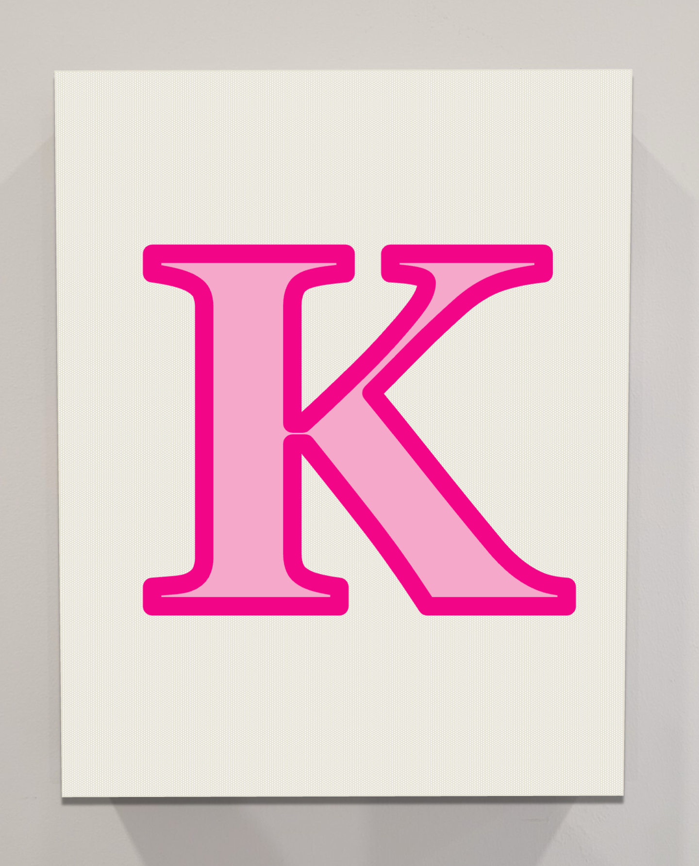 Letter K Bedazzling Kit – 11” x 14”