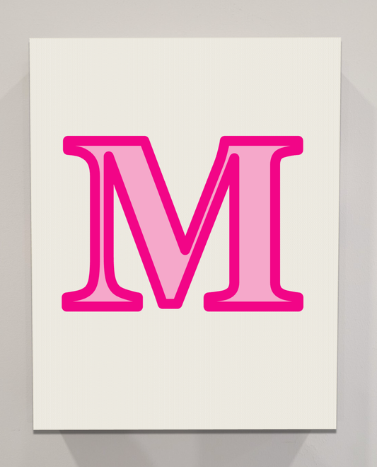 Letter M Bedazzling Kit – 11” x 14”