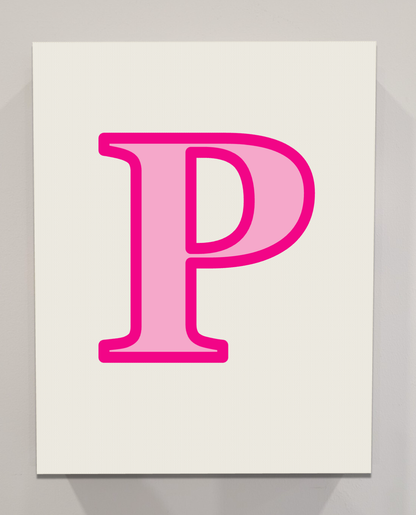 Letter P Bedazzling Kit – 11” x 14”