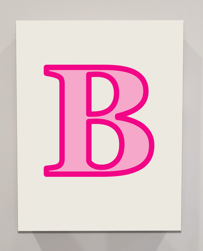 Letter B Bedazzling Kit – 11” x 14”