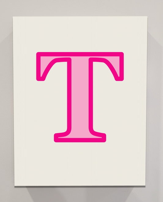 Letter T Bedazzling Kit – 11” x 14”