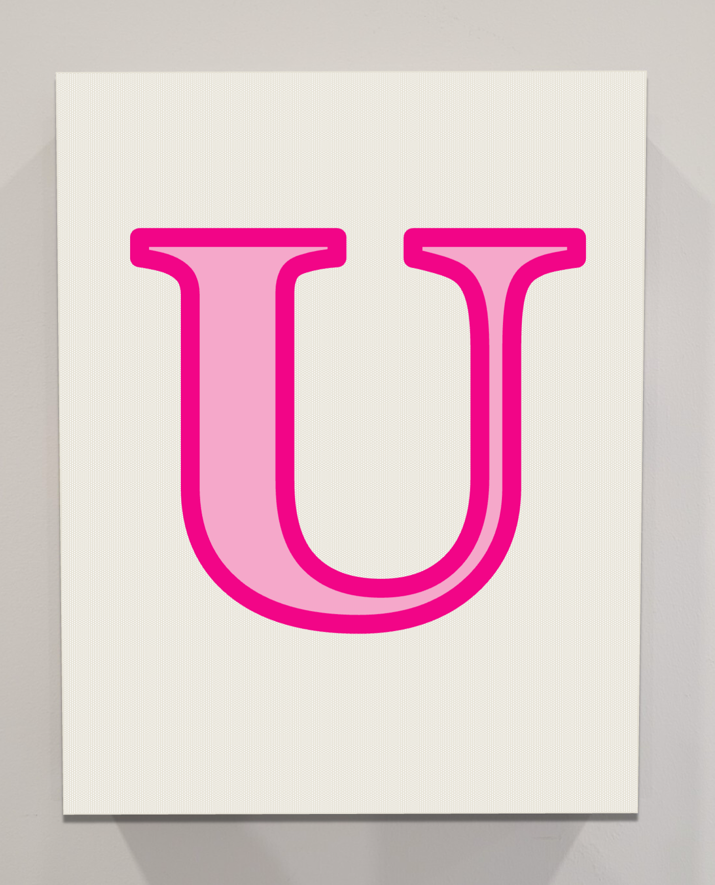 Letter U Bedazzling Kit – 11” x 14”