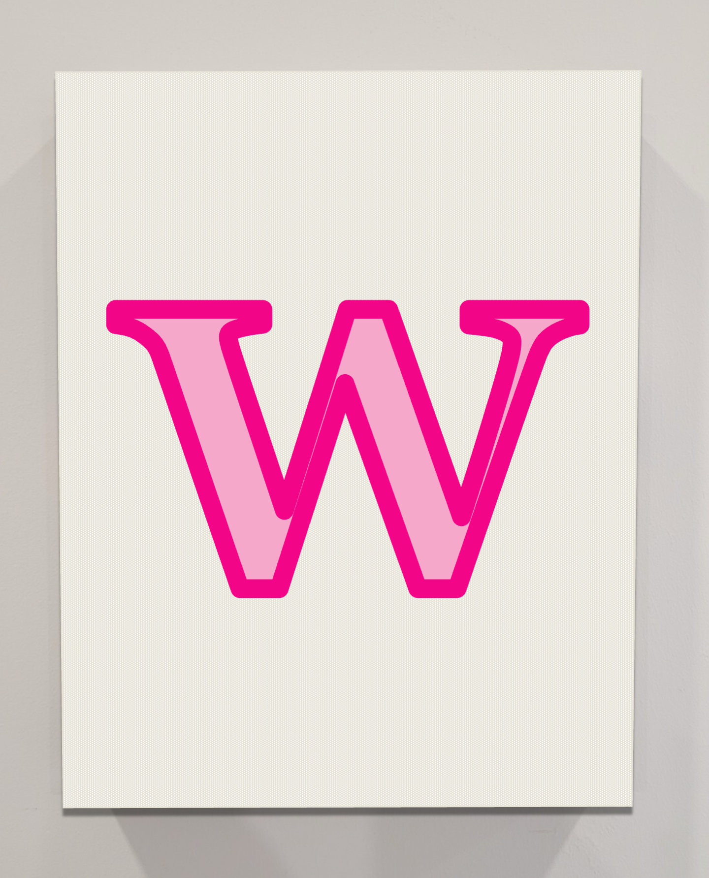 Letter W Bedazzling Kit – 11” x 14”