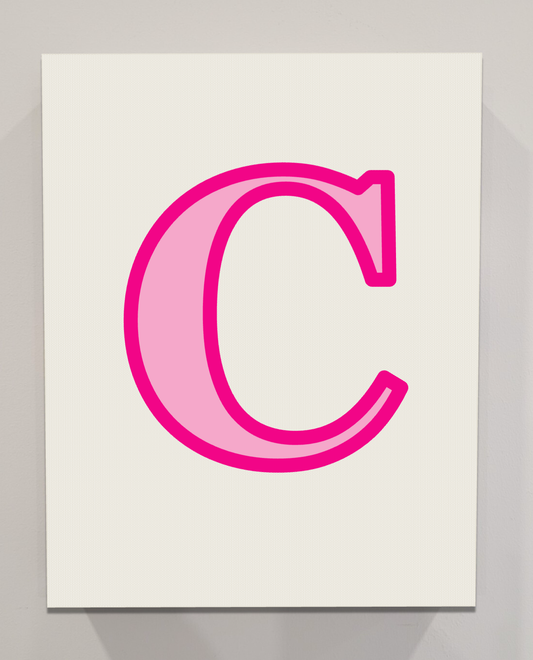 Letter C Bedazzling Kit – 11” x 14”