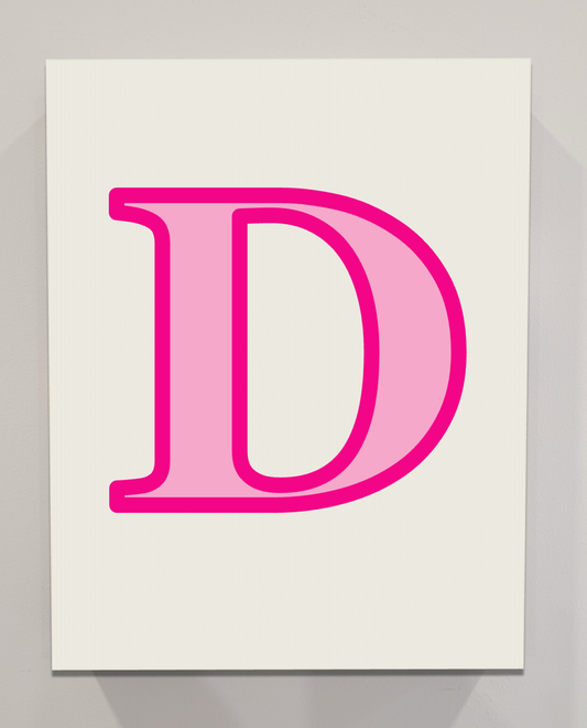 Letter D Bedazzling Kit – 11” x 14”
