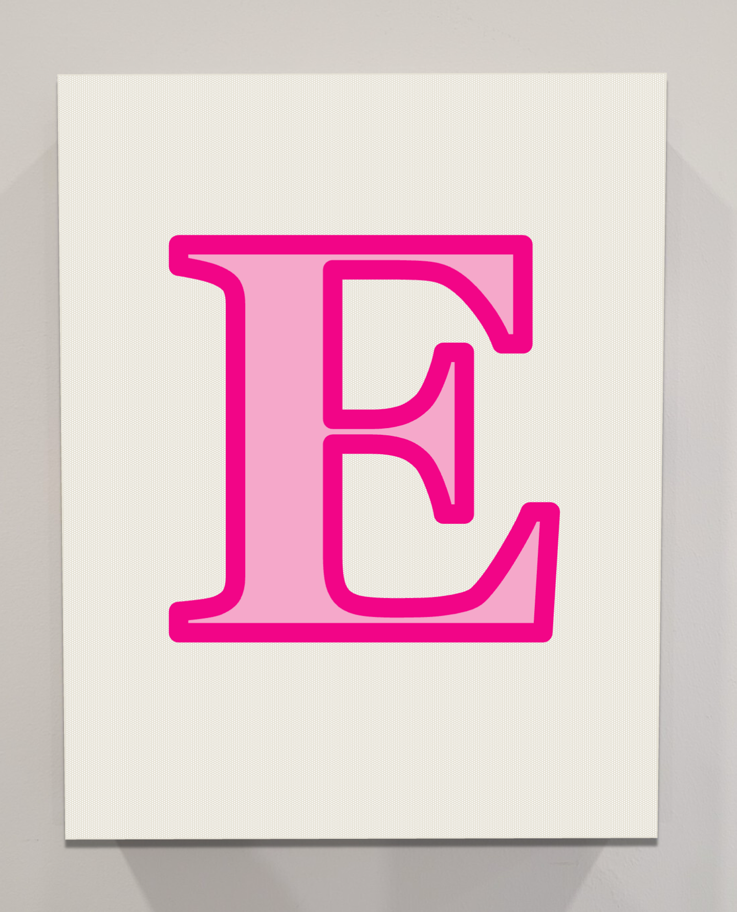 Letter E Bedazzling Kit – 11” x 14”