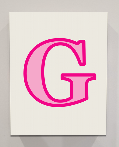 Letter G Bedazzling Kit – 11” x 14”