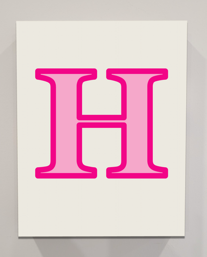 Letter H Bedazzling Kit – 11” x 14”