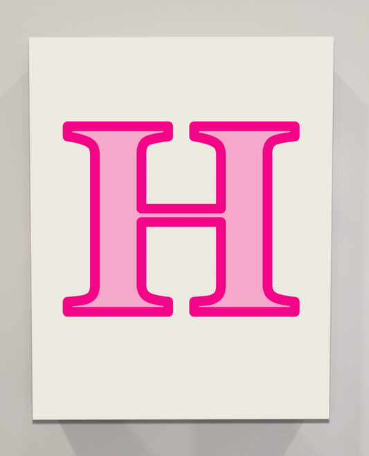 Letter H Bedazzling Kit – 11” x 14”