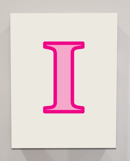 Letter I Bedazzling Kit – 11” x 14”